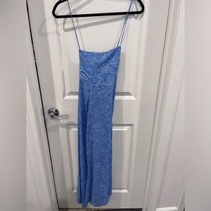 ZARA PRINTED KNOTTED CORSET STYLE DRESS - Never worn